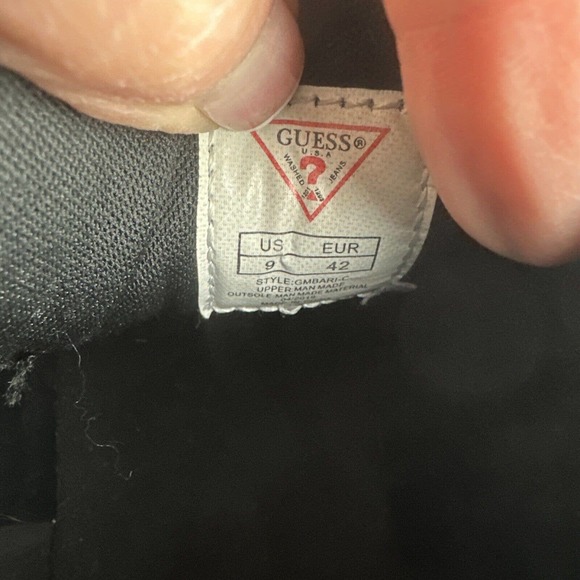 GUESS Men's BARI Colorblock Logo High-Top Sneakers Sz 9 - Picture 2 of 9